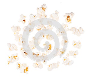 Pop corn collection set isolated on white background