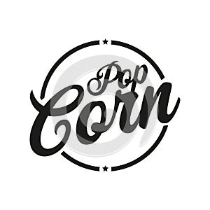 Pop Corn sign vintage lettering