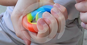 Pop it fidget toy anti-stress toy pop it, burst bubbles, the development of fine motor skills of hands and fingers