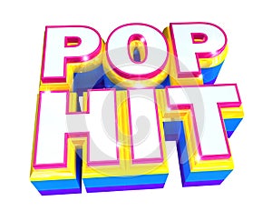 Pop hit - 3d logo