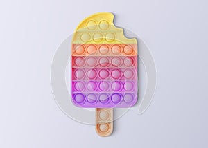 Pop it. Isolated on a white background. Realistic vector 3D illustration