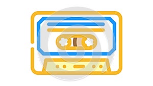 pop music color icon animation