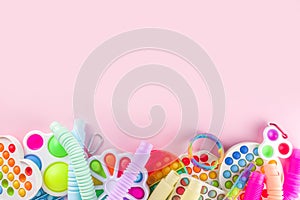 Pop-it, simple-dimple, squishy, pop-tubes background photo