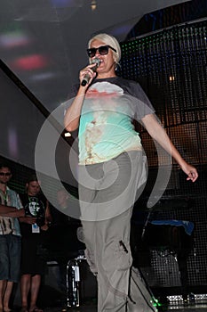 The pop star Laima Vajkule