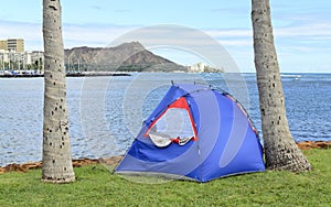 Pop Tent on Magic Island, Oahu, Hawaii