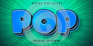 Pop text, pop art style editable text effect