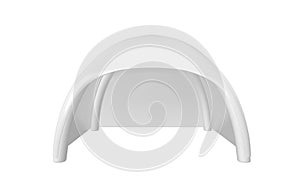 Pop Up Dome Spider Inflatable Advertising Arch White Blank Tent. 3d render illustration.