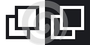 Pop up vecor icon set