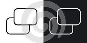 Pop up vecor icon set