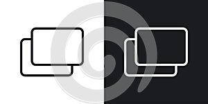 Pop up vecor icon set