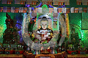 Popa Taungkalat Shrine Buddha Image, Mount Popa, Myanmar