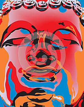 Popart Buddha photo