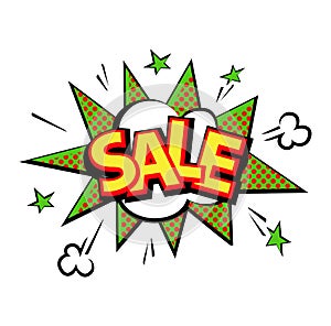 Popart comic speech bubble boom effects vector.