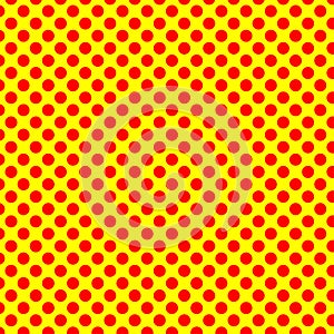 Popart dutone, red-yellow vector texture, patttern