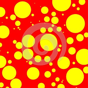 Popart dutone, red-yellow vector texture, patttern