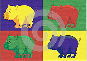 Popart pig
