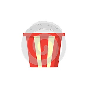 Popcorn basket color icon. Simple line, outline vector of fast foot icons for ui and ux, website or mobile application