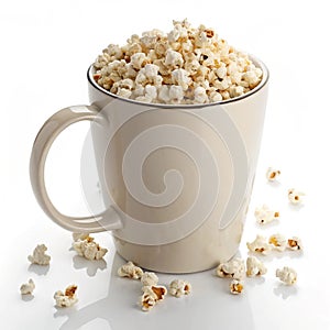 Popcorn big mug 3D modeling PSD file