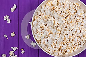 Popcorn in a bowl