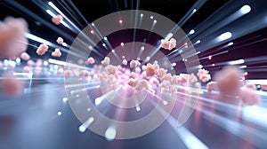 Popcorn Burst with Light Trails