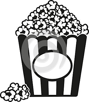 Popcorn cinema vector