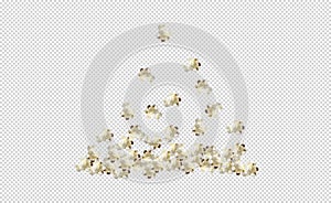 Popcorn collection isolated. Vector illustration