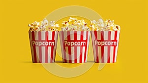 popcorn cone, AI generated