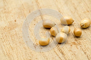 Popcorn corn seed macro image