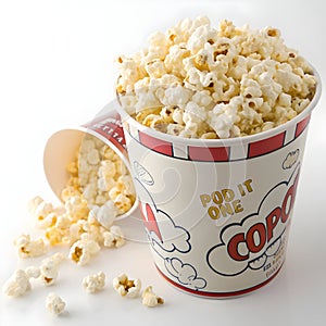 Popcorn Cup isolated on white background