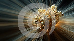 popcorn explosion light streaks