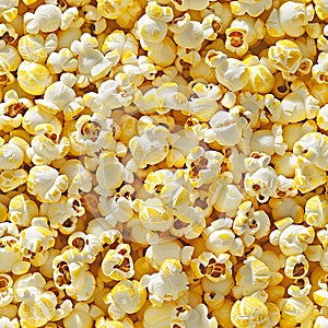 Popcorn filled repeating pattern