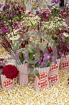 Popcorn Flower arrangement