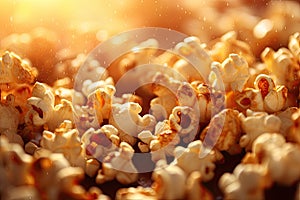 Popcorn Galore Crispy and Crunchy Popcorn Background