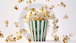 The popcorn in green box.AI generated image