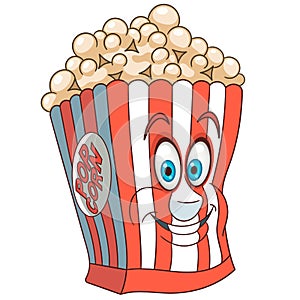 Cartoon popcorn bucket