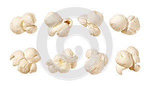 Popcorn isolated on white