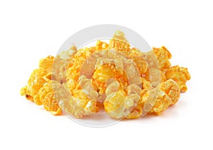 Popcorn isolated on white