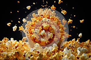 popcorn kernels bursting in slow motion