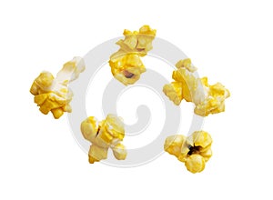 Popcorn kernels with clipping path photo