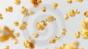 The Flying Popcorn Kernels. AI generated