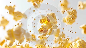 The buttery yellow popcorn. AI generated