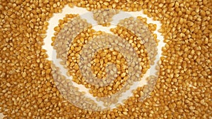 Popcorn maize heart