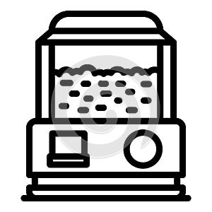 Popcorn maker icon, outline style