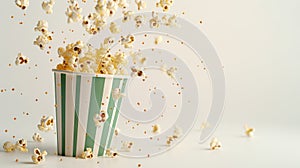 The popcorn in motion.AI generated image