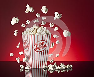 Popcorn Red Background