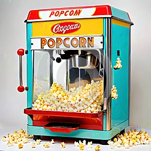 Popcorn retro vendor machine family fun treat