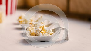 Popcorn samples.