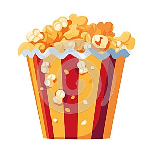 Popcorn sweet dessert at movie theater