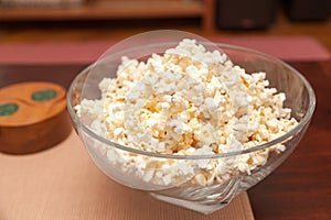 Popcorn on the table