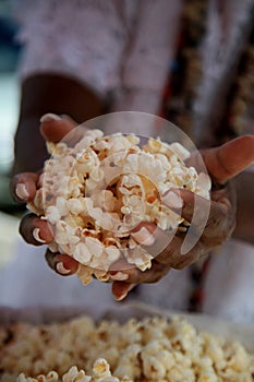 popcorn used in candomble ritual photo